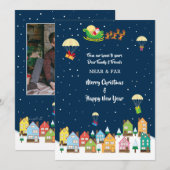 Our HouseからYours Photo Holiday Cardへ 招待状 (正面/裏面)