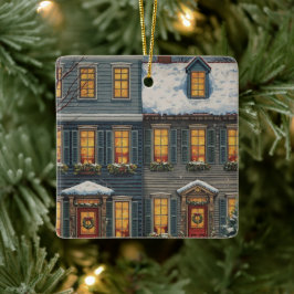 Our House to Yours Holiday Ornament セラミックオーナメント
