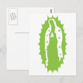 OUr Lady Guadalupe Lime モダン Green ポストカード (正面/裏面)