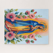 Our Lady Guadalupe Mexican Saint Virgin Mary ジグソーパズル (横)