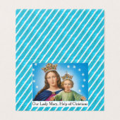 Our Lady Mary, Help of Christians Prayer Card (外部フラット)