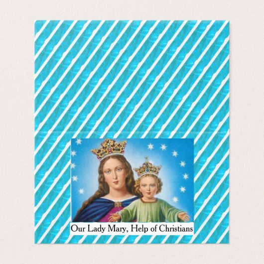 Our Lady Mary, Help of Christians Prayer Card (外部フラット)