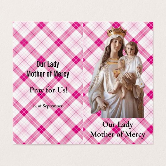 Our Lady Mother of Mercy Prayer Card (外部フラット)