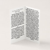 Our Lady Mother of Mercy Prayer Card (内部)