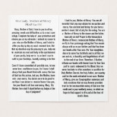 Our Lady Mother of Mercy Prayer Card (内部フラット)