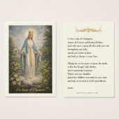 Our Lady of Champion Catholic Prayer  (正面&裏面)