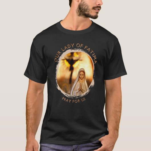 Our Lady Of Fatima Blessed Mother Mary Catholic Ma Tシャツ (正面)