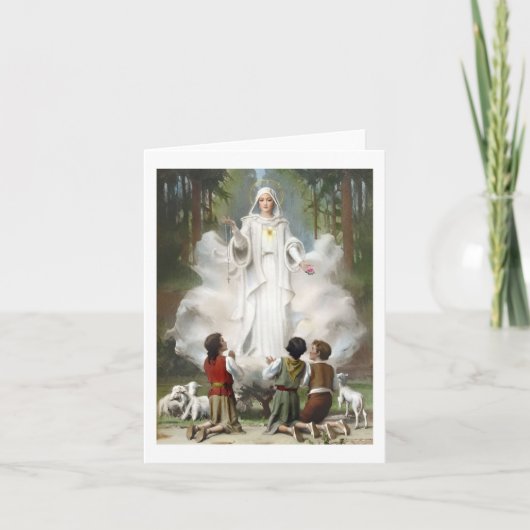 Our Lady of Fatima Greeting Card カード (正面)