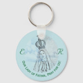 Our Lady of Fatima Monogrammed キーホルダー (正面)
