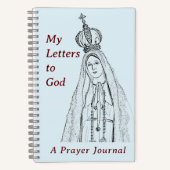 Our Lady of Fatima Prayer Journal Spiral Notebook ノートブック (正面)