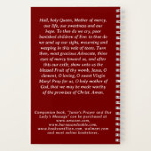 Our Lady of Fatima Prayer Journal Spiral Notebook ノートブック (裏面)