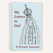 Our Lady of Fatima Prayer Journal Spiral Notebook ノートブック (正面)