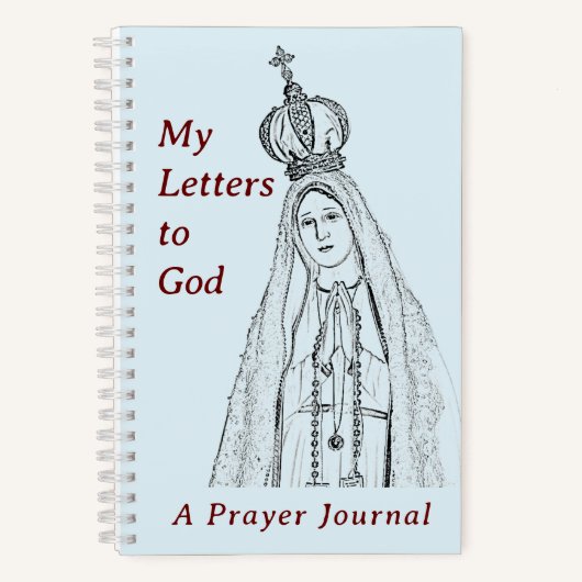 Our Lady of Fatima Prayer Journal Spiral Notebook ノートブック (正面)