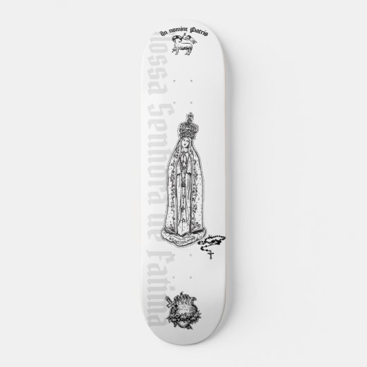 Our Lady of Fatima - Skateboard, 7 3/4"デッキ スケートボード (正面)