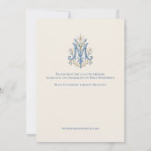 Our Lady of Grace Catholic Wedding セーブザデート (裏面)
