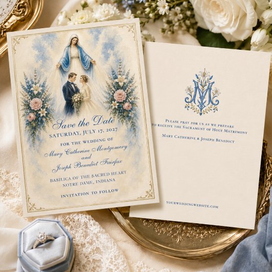Our Lady of Grace Catholic Wedding セーブザデート