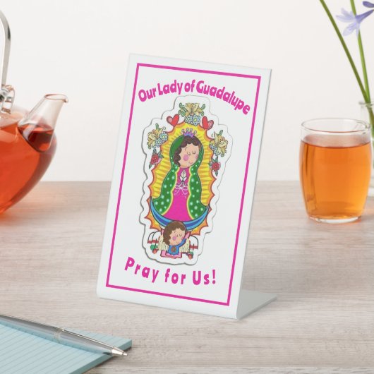Our Lady of Guadalupe 台座サイン (インサイチュ)