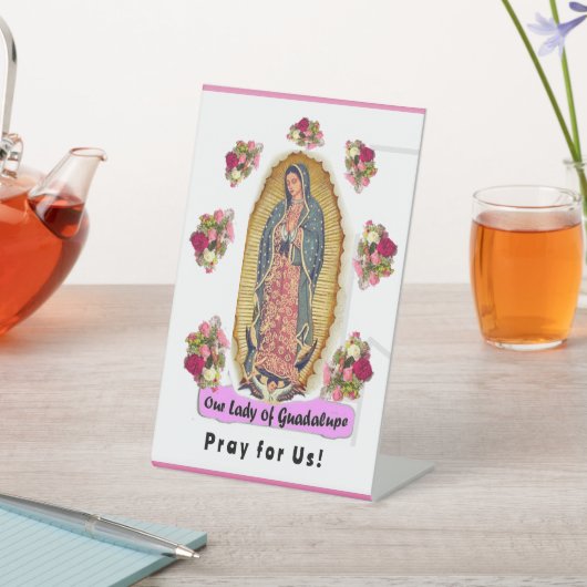 Our Lady of Guadalupe Folded Greeting Card 台座サイン (インサイチュ)