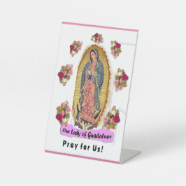 Our Lady of Guadalupe Folded Greeting Card 台座サイン