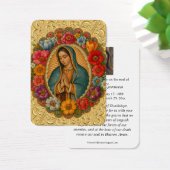 OUR LADY OF GUADALUPE FUNERAL PRAYER CARD (デスク)