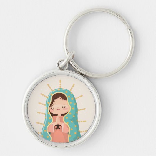 Our Lady of Guadalupe Kawaii Style キーホルダー (正面)
