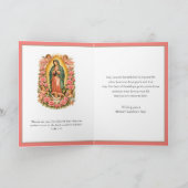 Our Lady of Guadalupe Mary Angels with Roses  シーズンカード (内部)