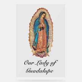 Our Lady of Guadalupe Miraculous Tilma Fine Art アクリルサイン