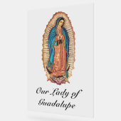 Our Lady of Guadalupe Miraculous Tilma Fine Art アクリルサイン (傾斜)