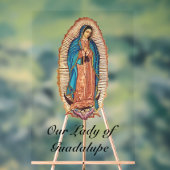 Our Lady of Guadalupe Miraculous Tilma Fine Art アクリルサイン (ニュートラル)