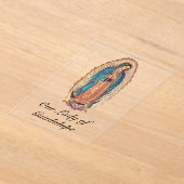 Our Lady of Guadalupe Miraculous Tilma Fine Art アクリル招待状 (レイダウン)