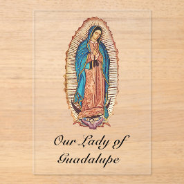 Our Lady of Guadalupe Miraculous Tilma Fine Art アクリル招待状