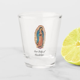 Our Lady of Guadalupe Miraculous Tilma Fine Art ショットグラス
