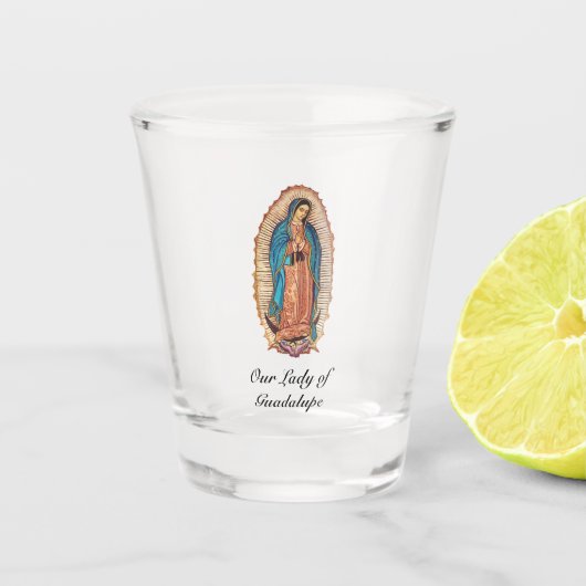 Our Lady of Guadalupe Miraculous Tilma Fine Art ショットグラス (正面)