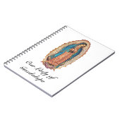 Our Lady of Guadalupe Miraculous Tilma Fine Art ノートブック (左側)