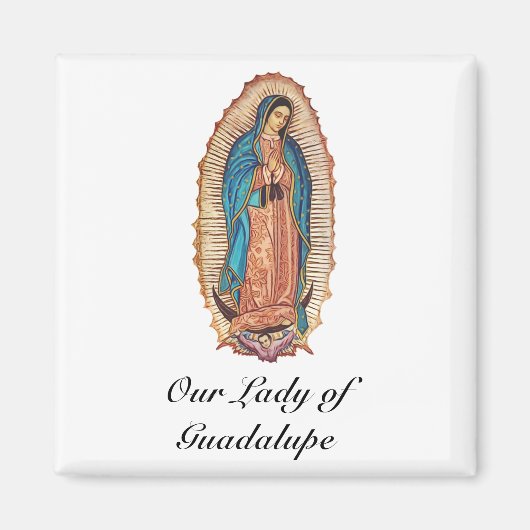 Our Lady of Guadalupe Miraculous Tilma Fine Art マグネット (正面)