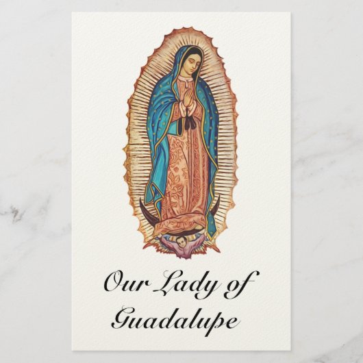 Our Lady of Guadalupe Miraculous Tilma Fine Art 便箋 (正面)