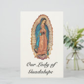 Our Lady of Guadalupe Miraculous Tilma Fine Art 便箋 (スタンド正面)