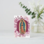 Our Lady of Guadalupe Mystical Rose Funeral Prayer プレイスカード (スタンド正面)