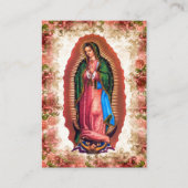 Our Lady of Guadalupe Photo Memorial Prayer Card プレイスカード (正面)