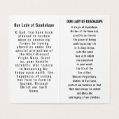 Our Lady of Guadalupe Prayer Card (内部フラット)