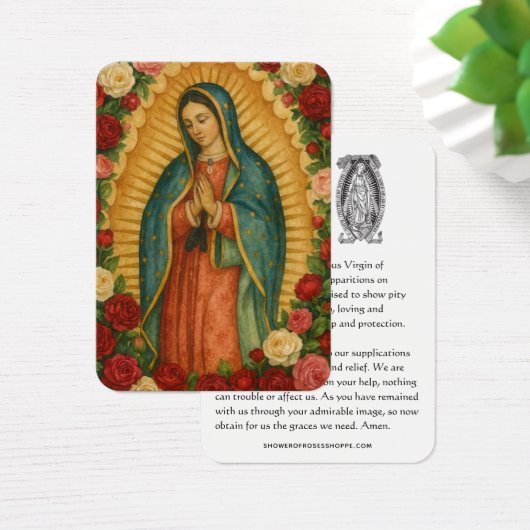 Our Lady of Guadalupe Prayer Holy Card (デスク)