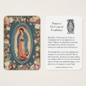 Our Lady of Guadalupe Prayer Holy Card (正面&裏面)