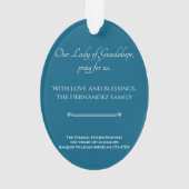 Our Lady of Guadalupe | Religious Keepsake オーナメント (裏面)