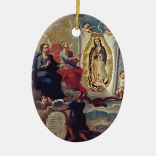 Our Lady of Guadalupe | Religious Keepsake セラミックオーナメント (正面)