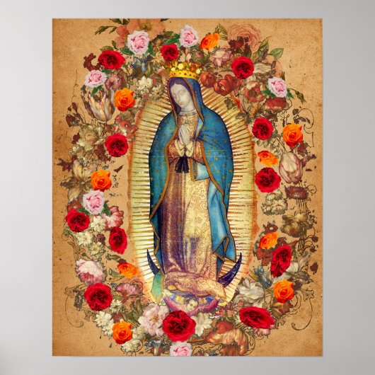 Our Lady of Guadalupe Virgin Mary Catholic Mexico ポスター (正面)
