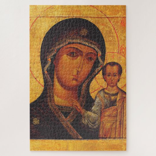 Our Lady of Kazan Orthodox Icon ジグソーパズル (縦)