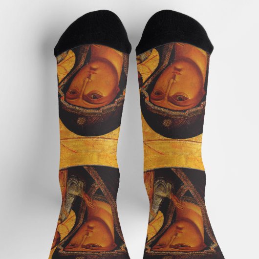 Our Lady of Kazan Orthodox Icon ソックス (上部)