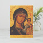 Our Lady of Kazan Orthodox Icon 招待状 (スタンド正面)