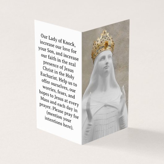 Our Lady of Knock Prayer Card (外部)