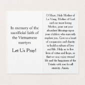 Our Lady of La Vang Prayer Card (内部フラット)